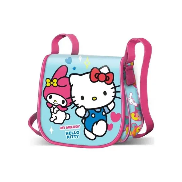 Sanrio Mini Muffin Crossbody Tasche Hello Kitty Friendship Blue