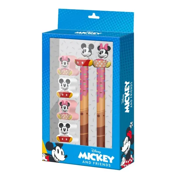 Mickey & Minnie Schreibset 6er-Pack 