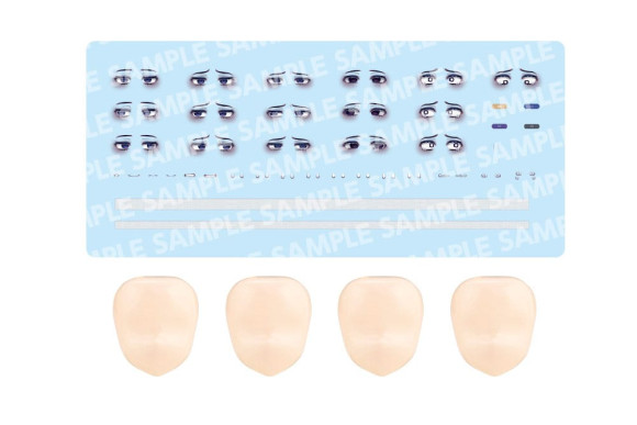 Sousai Shojo Teien Model Kit Zubehör-Set 1/10 Customized Face & Decal Set Vol. 6 Designed by En Morikura