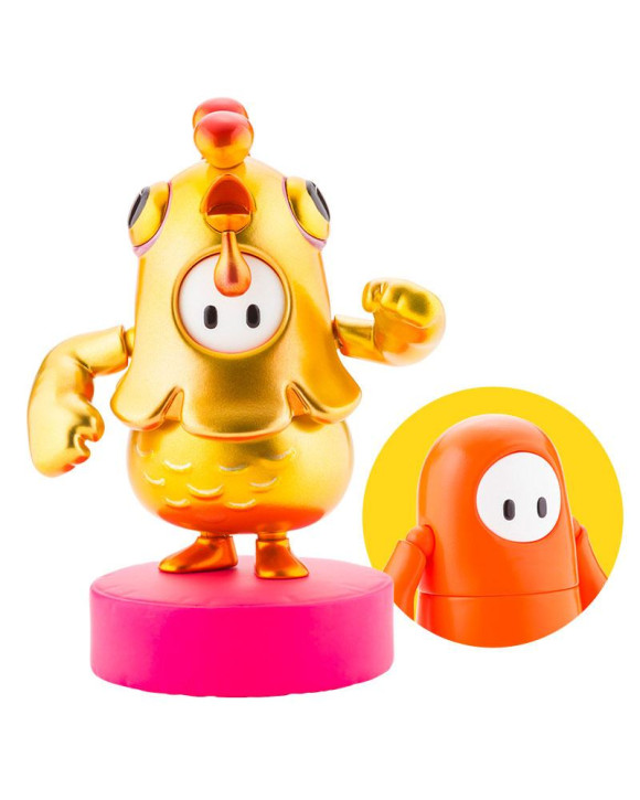 Fall Guys Legendary Edition Orangeade / Golden Chicken Costume Actionfigur 8 cm