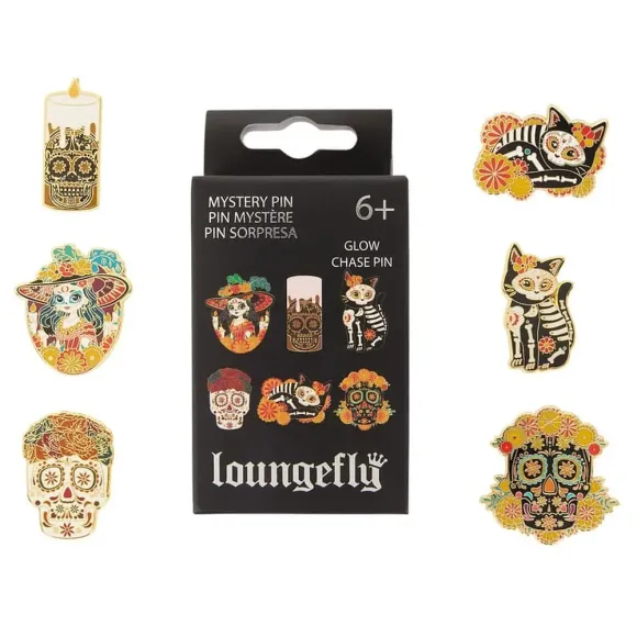 Loungefly Ansteck-Pins Blind Box Dia de los Muertos Sortiment (12)