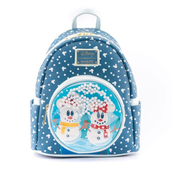 Disney by Loungefly Rucksack Snowman Minnie & Mickey Snow Globe