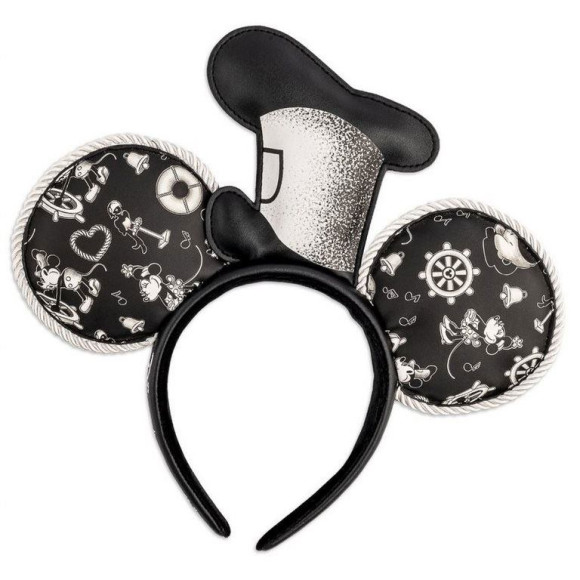 Disney by Loungefly Haarreif Steamboat Willie Applique Hat Rope Piping Ears