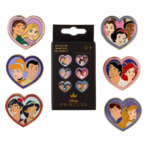 Disney by Loungefly Ansteck-Pins Blind Box Princess & Prince Sortiment (12)