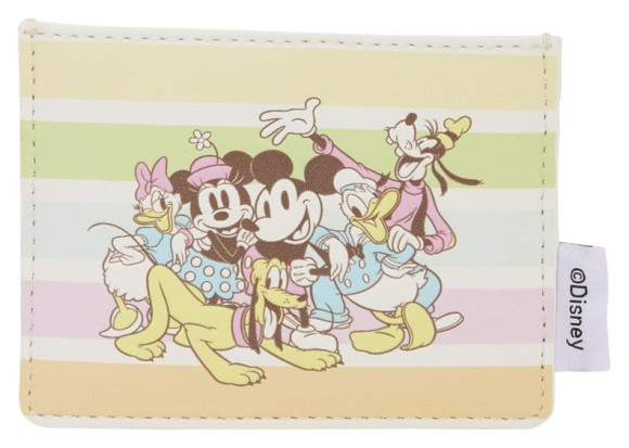 Disney by Loungefly Karten-Etui Mickey and Friends Rainbow Stripes