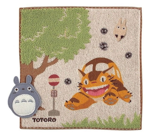 Mein Nachbar Totoro Mini-Handtuch Bus Stop 25 x 25 cm