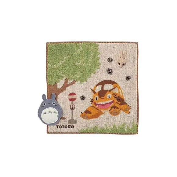 Mein Nachbar Totoro Mini-Handtuch Bus Stop 25 x 25 cm