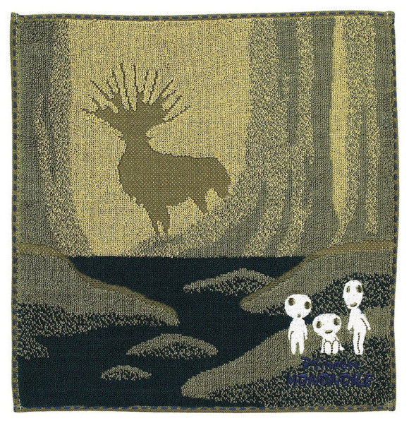 Prinzessin Mononoke Mini-Handtuch Kodama and Spirit of the Forest 25 x 25 cm
