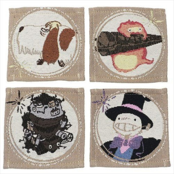Das wandelnde Schloss Untersetzer 4er-Pack Characters