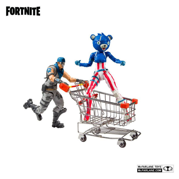 Fortnite Einkaufswagen & Fireworks Team Leader Actionfiguren 18 cm