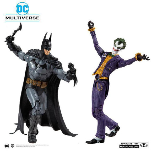 DC Multiverse Arkham Asylum Batman VS Joker Actionfiguren Collector Multipack 18 cm