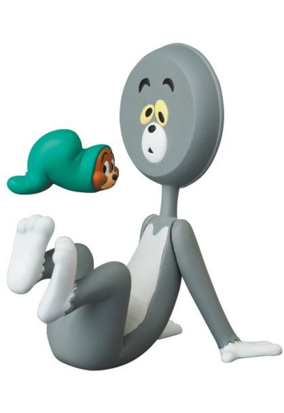 Tom & Jerry UDF Serie 3 Minifiguren Tom (Head In The Shape Of The Pan) & Jerry (In The Vinyl Hose) 4 - 9 cm