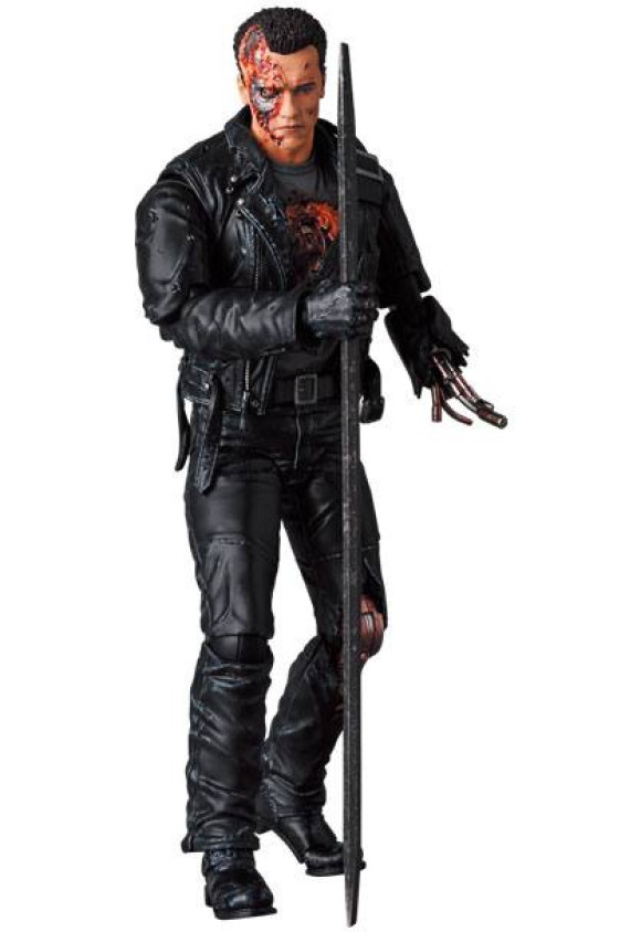Terminator 2 MAFEX Actionfigur T-800 Battle Damage Ver. 16 cm