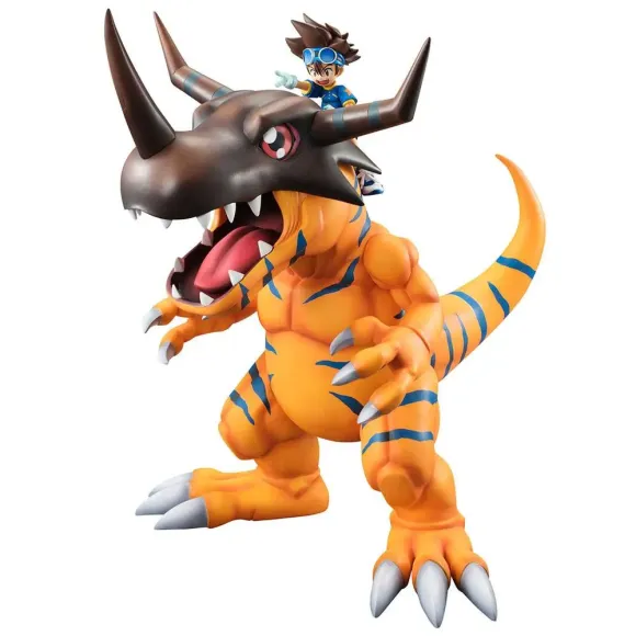 Digimon Adventure G.E.M. Serie PVC Statue Greymon & Tai 25 cm