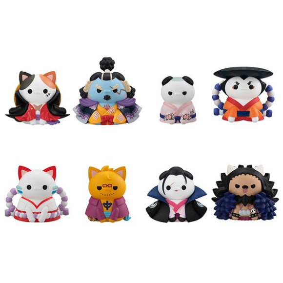 One Piece Mega Cat Project Sammelfiguren NyanPieceNyan! Ver. Luffy and Wano Kuni 3 cm (8)