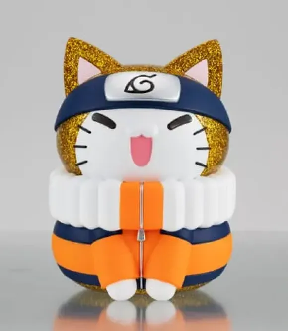 Naruto Shippuden Mega Cat Project Nyanto! Giant Nyaruto Series Sammelfigur Naruto Uzumaki Gold Ver. 10 cm    
