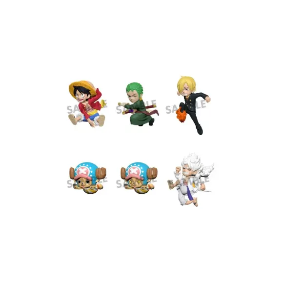 One Piece Tobimasu Sammelfiguren 5 cm Blind Box Sortiment (6)      