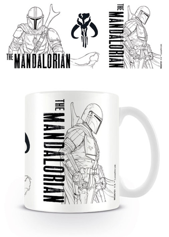Star Wars The Mandalorian Tasse Line Art