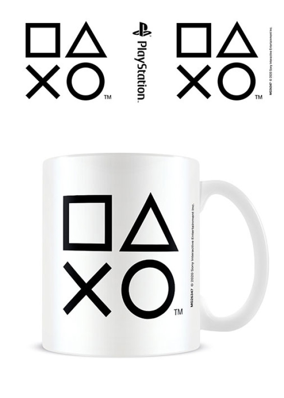 Sony PlayStation Tasse Shapes Black