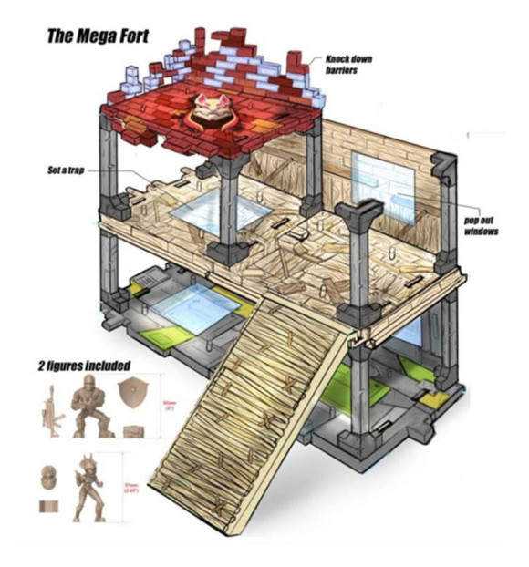 Fortnite Battle Royale Collection Mega Fort Spielset
