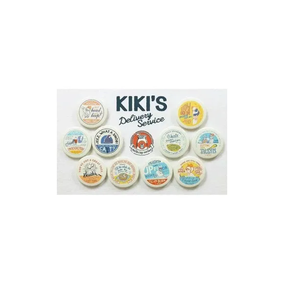 Kikis kleiner Lieferservice Ansteck-Buttons Vintage 6 cm Blind Box Sortiment (10)     