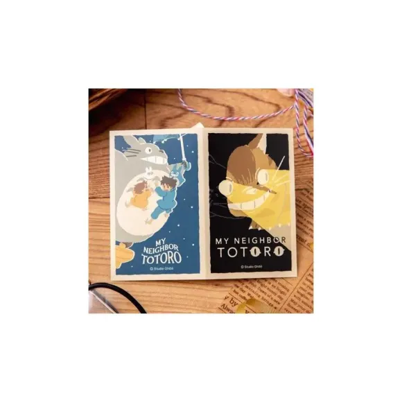 Mein Nachbar Totoro Sticker Catbus & Flying Totoro Retro