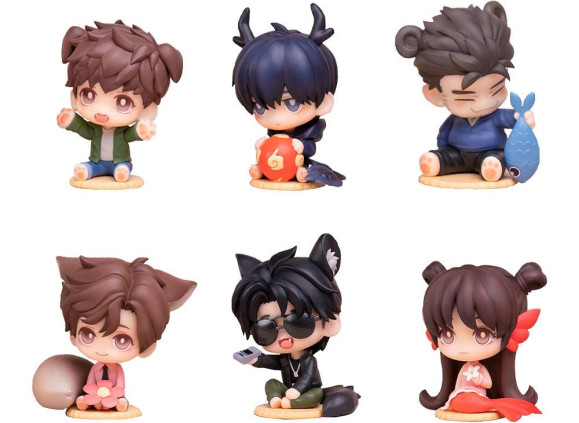 Time Raiders ChiBi Minifiguren 6er-Pack Cute Animal 5 - 6 cm