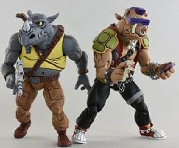 Teenage Mutant Ninja Turtles Rocksteady & Bebop Actionfiguren Doppelpack 18 cm