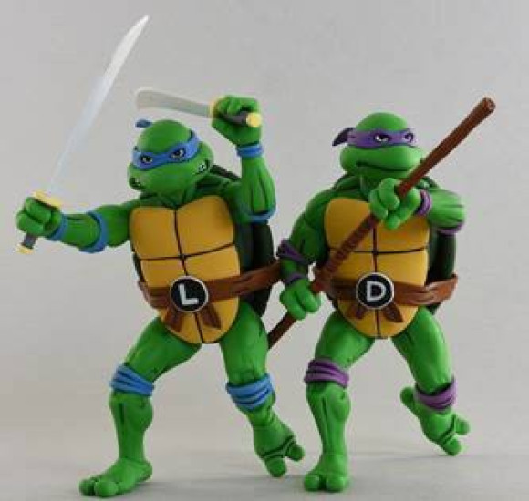Teenage Mutant Ninja Turtles Leonardo & Donatello Actionfiguren Doppelpack 18 cm