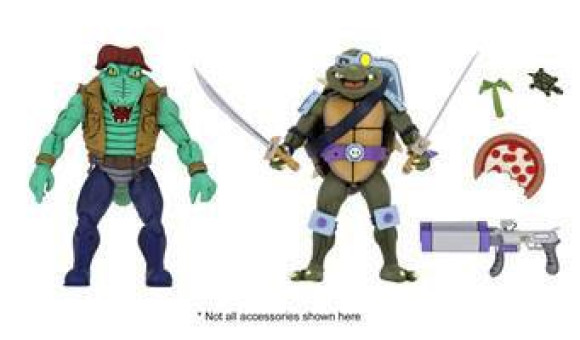 Teenage Mutant Ninja Turtles Leather Head & Slash Actionfiguren Doppelpack 18 cm