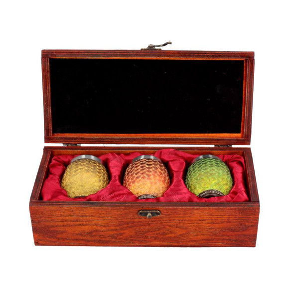 Game of Thrones 3er-Pack Dracheneier Schnapsgläser