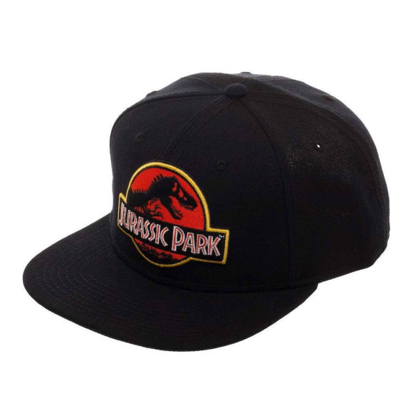 Jurassic Park Snapback Cap Logo Schwarz