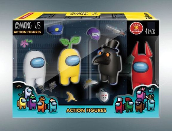 Among Us 4er-Pack Crewmates Actionfiguren 12 cm