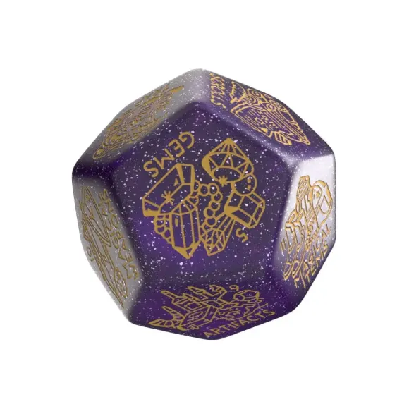 Viridian Würfel Jumbo Würfel Treasure Generator Die D12 Shimmering Purple