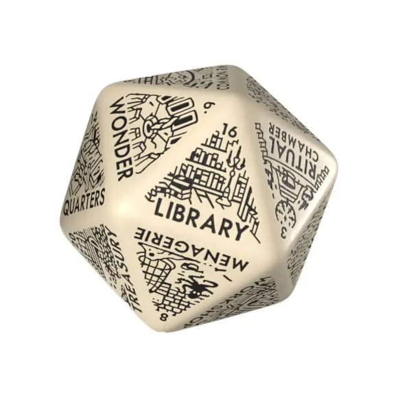 Viridian Würfel Jumbo Würfel Dungeon Room Generator D20 Beige