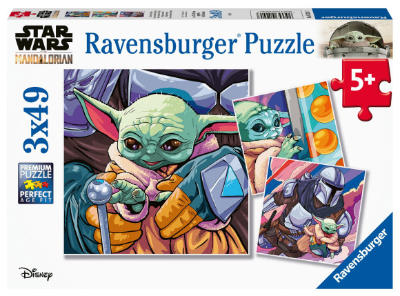Star Wars Puzzle The Manddalorian Grogu Moments (3x49 Teile)