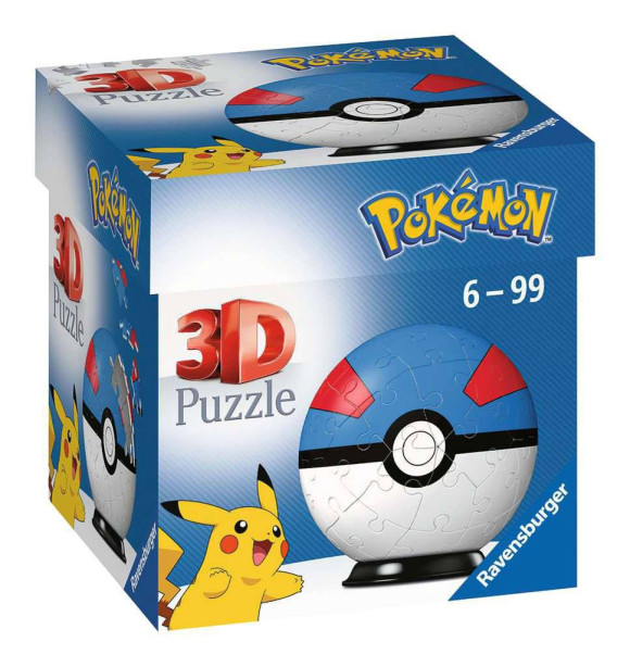 Pokémon 3D Puzzle Pokéballs: Superball (54 Teile)