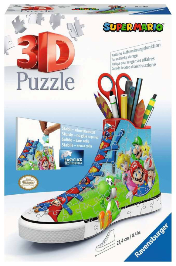 Super Mario 3D Puzzle Sneaker (108 Teile)