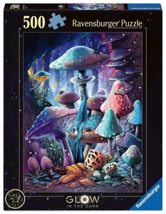 Ravensburger Glow-in-the-Dark Puzzle Pilze im Mondschein (500 Teile)