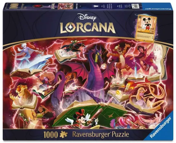 Disney Lorcana Puzzle Glimmers of the Realm: Ruby (1000 Teile)