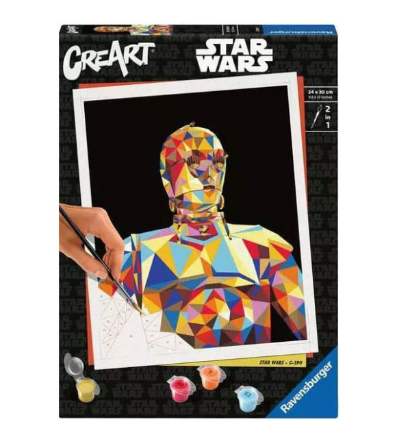 Star Wars CreArt Malen nach Zahlen Malset C-3PO 24 x 30 cm