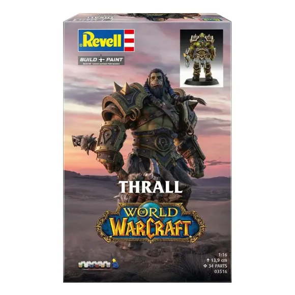 World of Warcraft Modellbausatz Geschenkset 1/16 The Orc Thrall 13 cm