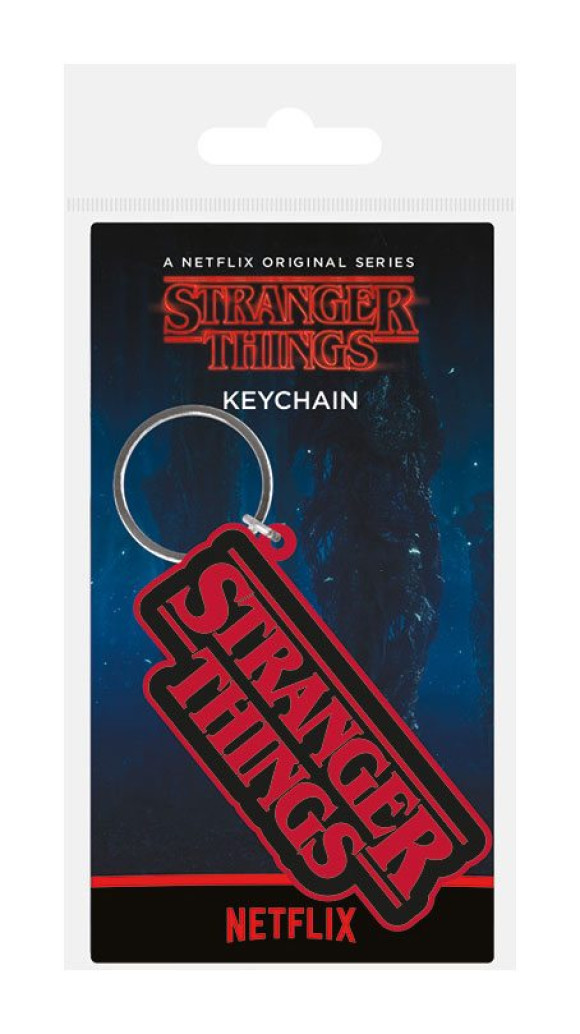 Stranger Things Gummi-Schlüsselanhänger Logo 6 cm