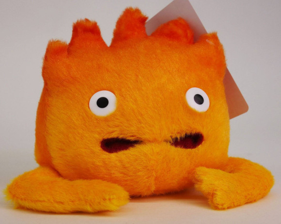 Das wandelnde Schloss Plüschfigur Calcifer 14 cm