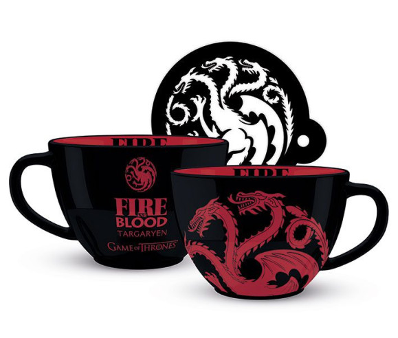 Game of Thrones Haus Targaryen Cappuccino Tasse