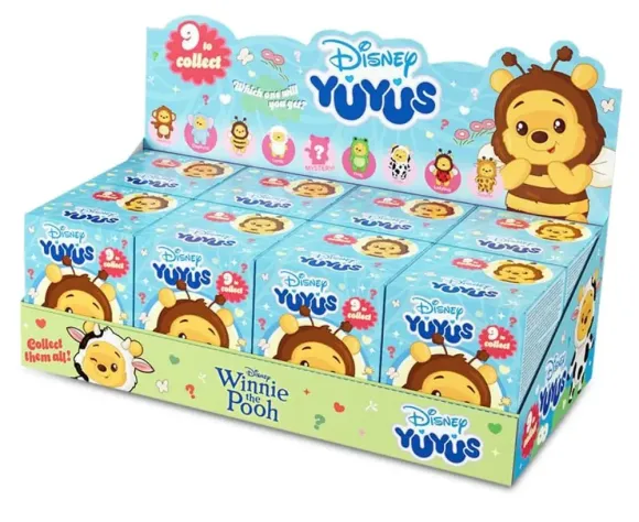 Disney YuYus Schlüsselanhänger Winnie Puuh 12 cm Blindbox Display (8) 