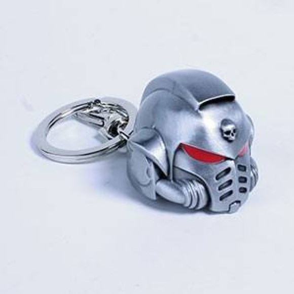 Warhammer 40K Metall-Schlüsselanhänger Space Marine Primaris Helmet