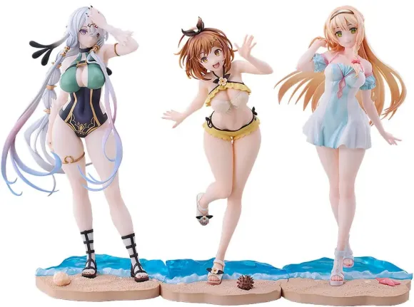 Atelier Ryza: Ever Darkness & the Secret Hideout PVC Statuen 3er-Set 1/7 Ryza, Klaudia, Lila: Swimsuit Ver.