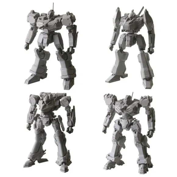 Armored Core Structure Arts Plastic Model Kits 4er-Pack Series 1     