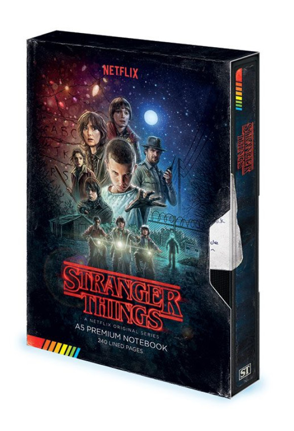 Stranger Things Premium Notizbuch A5 VHS (S1)